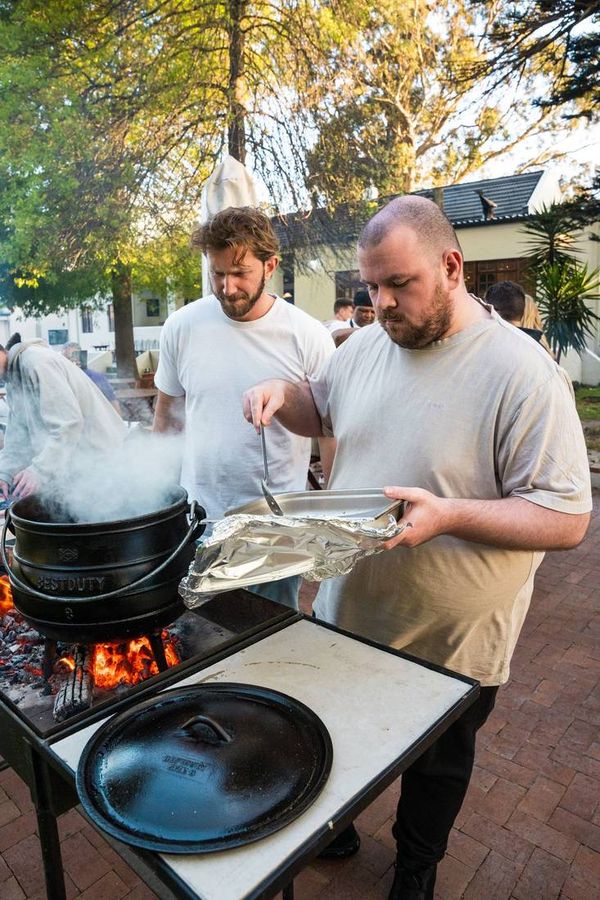 BSD team at the cooking challenge in Stellenbosch